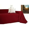 Tagesdecke Rio Plaid �berwurf 210x280cm rot Jaquard