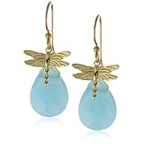 Privileged NYC Cloud Blue Stone Dragonfly Charm Ear