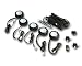 Westek ALV50RC 20-Watt Halogen Line Voltage Accent Light Kit, 5-Pack, Bronze Image
