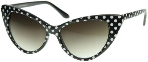 Polka Dot Cat Eye Womens Mod Fashion Super Cat Sunglasses