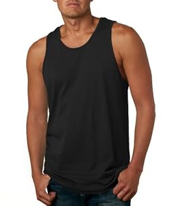 3633 Next Level Men's Cotton Jersey Tank Top - Black - L