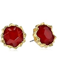 Sam Edelman Stone Small Ruby Stud Earrings Set