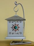 Silver Sunburst Lantern with Stand
