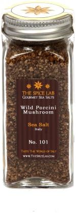 Wild Porcini Mushroom Sea Salt - in Spice Bottle - Packaged by TheSpiceLab Inc.