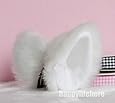 Hot Sweet Lovely Anime Lolita Cosplay Fancy Neko Cat Ears Hair Clip White