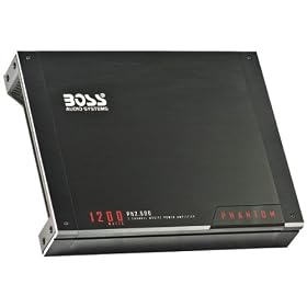 Boss PH2.600 Phantom Series 1200 Watts 2 Channels MOSFET Car Amplifier with Remote: Car Electronics