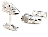 Running Shoes Jogger Silver Cufflinks Cuff Links