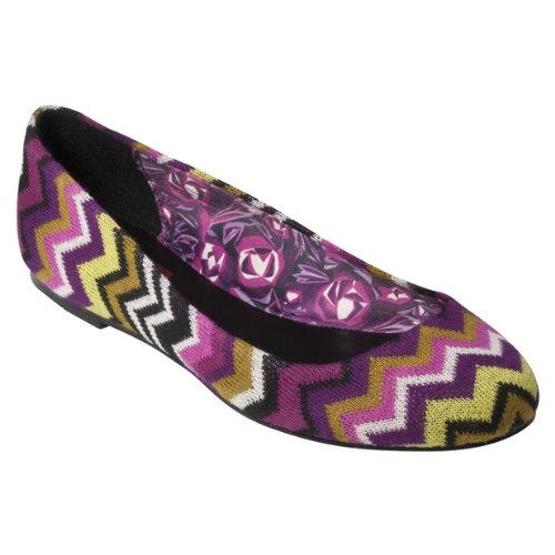 Missoni for Target Zig Zag Ballet Shoe Flats, Fuschia, Womens Size 7.5