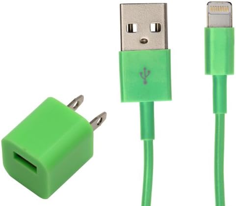 iPhone 6 charger, Apple Mfi Certified, 3 ft Lightning Cable 8 Pin Data Sync and USB Charger Cord Wall Dock iPhone 6 6 Plus 5s 5c 5, iPad Air Air 2 mini 2 3, iPad, iPod touch 5th 7th gen (Green)