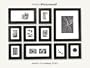 Photo Wall Frame Kit - All in one system...to create a perfect photo gallery in minutes. Hanging Templates Included - Black Frame Set - 2" Moulding (Other Colors Avail)