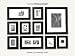 Photo Wall Frame Kit - All in one system...to create a perfect photo gallery in minutes. Hanging Templates Included - Black Frame Set - 2