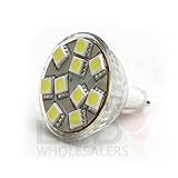 Brightest MR11 12 Volt AC DC 10 5050 SMD LED Bulb Wide Angle 160 Lumen 2.1 Watt, white, 1113WH Brightest MR11 12 Volt AC DC 10 5050 SMD LED Bulb Wide Angle 160 Lumen 2.1 Watt, white, 1113WH