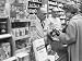 Customer Buying Tranquilizers at Drug Store Photographic Poster Print by Ralph Morse,...