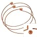 Copper Plated Wire Beading Bracelet With Ball - Add A Bead (3 Bracelets)