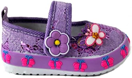 Rockland Footwear Baby Toddler Girl's Angel-212 Lacy Velcro Fashion Sneakers 2