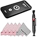 Accessory Kit for PENTAX Optio (RZ18 A10 A20 A30 A40 I-10 S SV S1 S4 S4i S5i S5n S6 S7 S12 S40 S50 330 430 450 550 750z W90) - Includes: IR Wireless Remote Control + Lens Cleaning Pen + 5 Premium MagicFiber Microfiber Cleaning Cloth