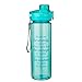 Serenity Prayer Aqua Plastic Water Bottle