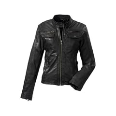 HEINE BUTTERWEICHE LAMMNAPPA LEDERJACKE IM BIKER-STYLE SCHWARZ Gr. 34 passend auch f�r 36