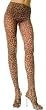 Leopard Print Nylon Opaque Tights