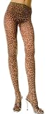 Leopard Print Nylon Opaque Tights