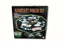 The Toy Company 6153288 - Poker-Set mit faltbarer Spielmatte, 200 Pokerchips