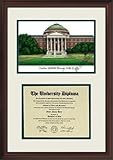 IMAGE OF Southern Methodist University Scholar Scholar Mahogany Framed Lithograph w/Diploma Opening