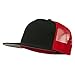 5 Panel Prostyle Trucker Caps - Black Black Red