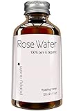 Poppy Austin 100% Pure Rose Water Facial Toner. Made by Hand and Responsibly Sourced. Finest Triple Purified Organic Rosewater. Voted one of Morocco's Best Skin Care Products in 2015, 4 fl. oz.