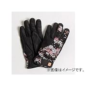 デグナー 花山 ツーリンググローブ TG-25K 京桜 カラー：ブラック サイズ:L