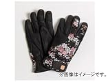 デグナー 花山 ツーリンググローブ TG-25K 京桜 カラー：ブラック サイズ:M 着物