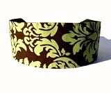 Bohemian Dandy Damask, Pure Elegance, Hot Cocoa and Pistachio Blend, Michael Miller Fabric, Beautiful Headband