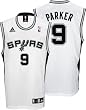 Tony Parker Youth Jersey: adidas White Replica #9 San Antonio Spurs Jersey