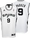 Tony Parker Youth Jersey: adidas White Replica #9 San Antonio Spurs Jersey
