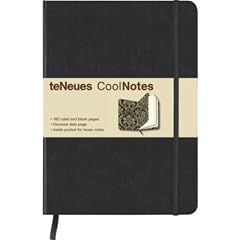 CoolNotes, Black/Baroque Gold: Liniert und blanko. Seite f�r pers�nliche Daten. Tasche f�r lose Notizen