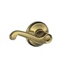 Schlage F10VFLA609 Flair Passage Lever, Antique Brass