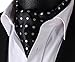 SetSense Men's Polka Dot Jacquard Woven Self Cravat Tie Ascot