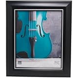 Kiera Grace Hunter Picture Frame, 8 by 10-Inch, Black with Silver Border