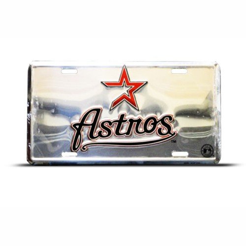 Houston Astros Mlb Metal Sport License Plate Wall Sign Tag