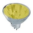 Bulbrite 637450 - EXN/Y - Yellow 50 Watt MR16 Style Halogen Light Bulb, 12 Volt, 38 Degree Beam Spread