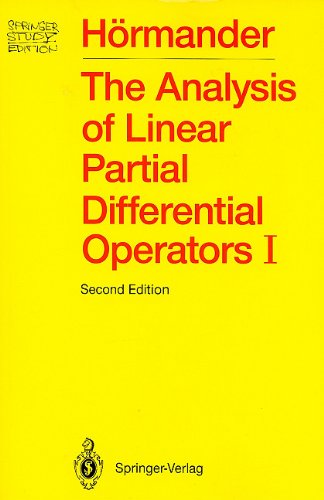 the analysis of linear partial differential operators i distribution theory and fourier analysis