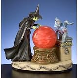 WIZARD OF OZ WICKED WITCH with RED SWIRLING WATERGLOBE San Francisco Music Box