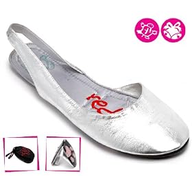 TOU Shoes - Redfoot Kylie Silver Fold up Shoe