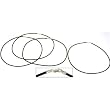 Rubber Cord Necklace Black 18" 4Pcs