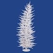 5' Pre-Lit Whimsical White Artificial Laser ChristmasTree - Clear Lights
