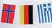 Fahnenkette International 4m, Länderdeko Dekoration