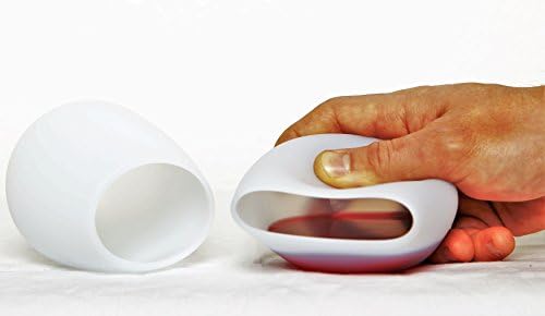 The Tipsy Housewife - Shatterproof Travel Silicone Wine Glasses - 12 Oz - Set of 2 - Frosted