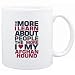 Mug White " THE MORE I LEARN ABOUT PEOPLE THE MORE I LOVE MY Afghan Hound " Dogs