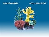 Instant Reef #050 Artificial Coral Reef Aquarium Decoration for Saltwater Fish, Marine Fish Only with Live Rock Aquarium, Coral Reef Tank, Freshwater Aquarium. Gorgeous Corals, Non-Toxic, Easy to Clean. Reef Aquarium at Saltwater Fish Only Tank costs
