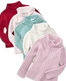 Greendog Little Girl Plush Turtleneck Sweater