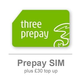 3 Pre-Pay SIM Card - Includes �30 Airtime